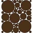 Chocolate Brown Polka Dot Peel & Stick Wall Stickers
