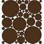 Chocolate Brown Polka Dot Peel & Stick Wall Stickers
