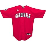 MLB Youth St. Louis Cardinals Team Color Printed Baseball Jersey (Red, X-Large)