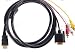 HDMI Cable Length - HDMI TO VGA + COMPOSITE RCA AUDIO VIDEO CABLE 6 FEET 6FT OR 1.8 METERS LENGTH