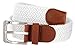 Belts.com Women's Stretch Belt Braided Elastic Canvas Leather Golf Belt 1-3/8
