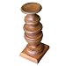 Handmade Elegant Wooden Candleholder With Natural Finish