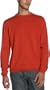 Claiborne by John Bartlett Men's Solid Cotton Sweater,Maple Leaf,Large