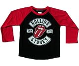 Toddler Kids THE ROLLING STONES US TOUR 1978 Longsleeve Raglan Jersey - Black/Red