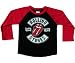 Toddler Kids THE ROLLING STONES US TOUR 1978 Longsleeve Raglan Jersey - Black/Red