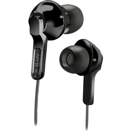 iLuv Black In-Ear Headphones with Super-Bass