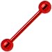 Red Electro Titanium Barbell Tongue Ring