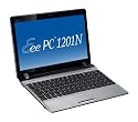 Asus 1201N 12-inch Netbook (Intel Atom N330 1.6GHz + ION, 2 GB RAM, 250 GB HDD, 6 cell battery, WLAN, Bluetooth, Webcam, Windows 7 Home Premium, Silver)