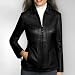 K.K. Women's New Zealand Lambskin Leather Scuba Jacket - Misses & Petite