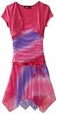 Amy Byer Girls 7-16 Glitter Ombre Hanky Shrug Hem Dress