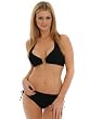Womens Black Bikini Profile by Gottex Halter Top Bikini Bottoms 2 pc Set D Cups