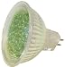 Energiesparlampe, Energiesparbirne mit Farbiger LED Farbe Grün 12 V, 1 Watt, Sockel GU5.3