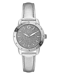 G by GUESS Womens Silver-Tone Glitz Watch