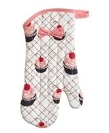 Jessie Steele Print Oven Mitt - Cherry Cupcakes