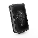 Tuff-Luv Apocalypse series leather case cover for Sony Walkman X series (NWZ-X1050 NWZ-X1060) - Black - The Celtic Sacred Seal