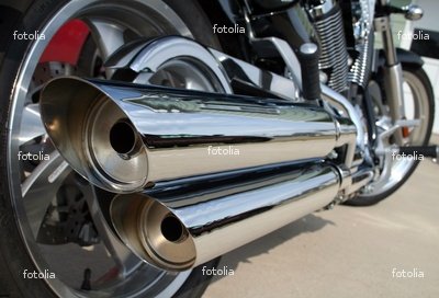 'Motorcycle Exhaust' Wall Decal - 48