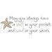 Katazoom Warm Weather is Right Around The Corner This Removable Vinyl Wall Decal is a Perfect Reminder - May You Always Have a Shell in Your Pocket and Sand in Your Shoes Wall Decals