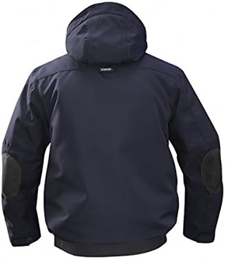 Dassy 5000982028B637800M Austin Waterproof Canvas Heavy-Duty Winter Work Jacket, Medium (38-40), Black