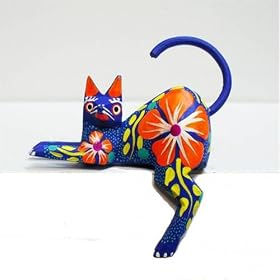Oaxacan Carving of a Shelf Cat by the Ortocha Family