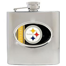 Pittsburgh Steelers 6oz Stainless Steel Hip Flask