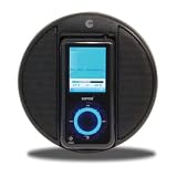 Macally Portable Stereo Speakers for Sansa e200 (Black)