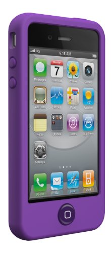 SwitchEasy Colors Silikonh&uuml;lle f&uuml;r Apple iPhone 4 4S violett viola colours