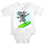 Onesie with australia, gray, koala, surfing, bear