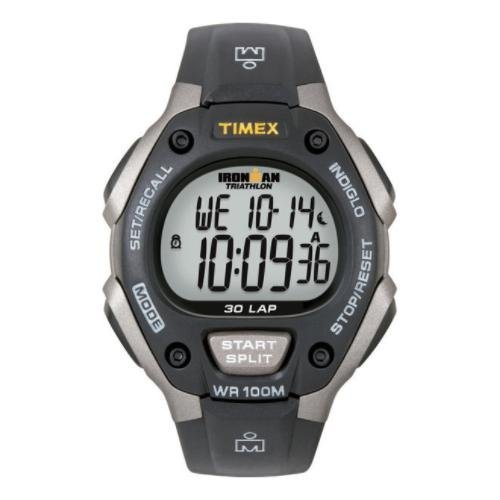 Timex Unisex Ironman 30 Lap Full Color: Black/Silver