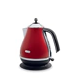 DeLonghi, Icona 1.7 Litre Jug Kettle 3kw Scarlet Red: De’Longhi Icona