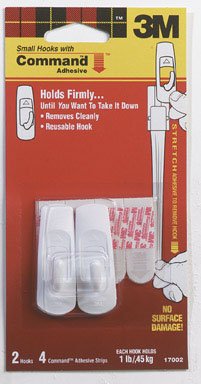 Command(TM) Hooks w/Adhesive Strips 17002