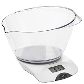 Hanson Bilancia elettronica da cucina con ciotola da 2 l, 5 kg