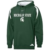 Nike - Nike Michigan State Spartans Green Pass Rush Hoody Sweatshirt