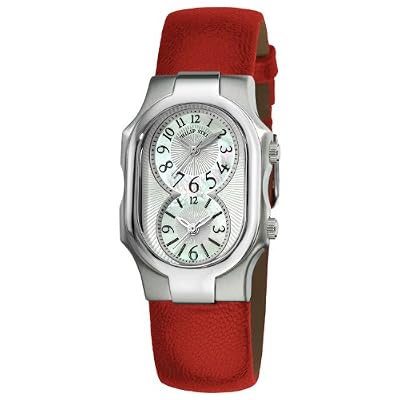 Philip Stein Women's 1-NFMOP-CPR Signature Red Pashima leather Strap Watch from Philip Stein