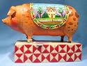 JIM SHORE PIG "COUNTRY HERITAGE"