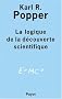 La logique de la d�couverte scientifique