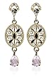 10 KT Gold Cubic Zirconia 10k Dangle Earrings