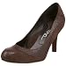 Taryn by Taryn Rose Women's Hallow Snake And Suede Pump,Chocolate,10.5 M US