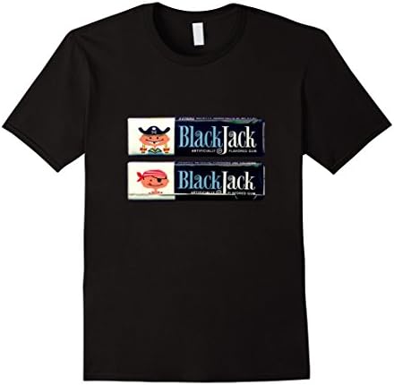 Men's Vintage BlackJack Gum on a Tee Shirt 2XL Black
