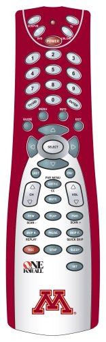 One For All 4 Device Universal Remote Control with University of Minnesota Logo and Colors