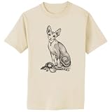 Sphynx Cat and Eye of Ra Art Print T-Shirt