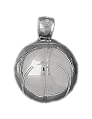 Clevereves 14K White Gold Pendant Basket Ball Themed 8.4 - Gram(s)