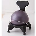 Gaiam BalanceBall Chair (Balance Ball Chair in Sage Green, Plum Purple and Pool Blue) As Seen on Good Morning America!