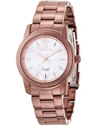 Invicta Womens 12625 Angel White Oyster Dial Brown Ion-Plated Stainless Steel Watch