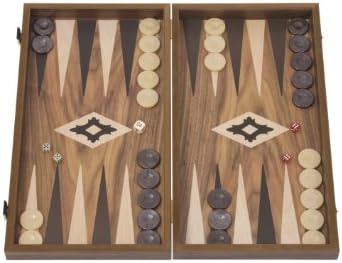 Uber Games Backgammon Set, Walnut