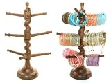 Beachcombers! Glass Bangle Tree: Indian Stained Hand Carved Wood Glass Bangle Bracelet Jewelry...