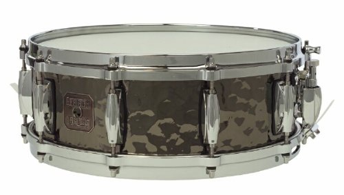 Gretsch 5x14 Hammered Black Steel Snare 10 Lug