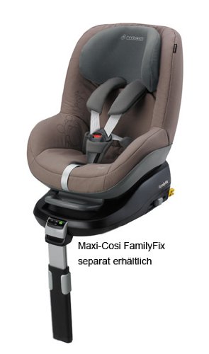 Maxi-Cosi 63402831 - PEARL FOSSIL BROWN Kinderautositz Gruppe 1(9-18 kg), ab 9 Monate bis ca. 3,5 Jahre, Family Fix Konzept
