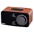 iHome IH14D AM/FM Table Radio for iPod (Black/Brown)