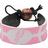 NBA San Antonio Spurs Pink Basketball Bracelet