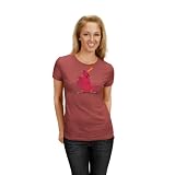 MLB St.Louis Cardinals 1967-97 Women's Short Sleeve Crew Neck Jersey Tee (Pigment Brick, Medium)